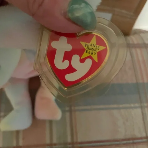 Ty Multicolor Plush Bunny - Picture 2 of 3